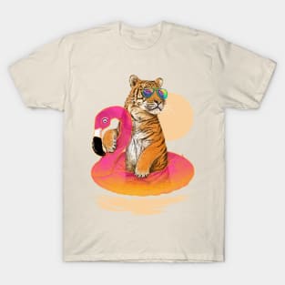 Chillin (Flamingo Tiger) T-Shirt